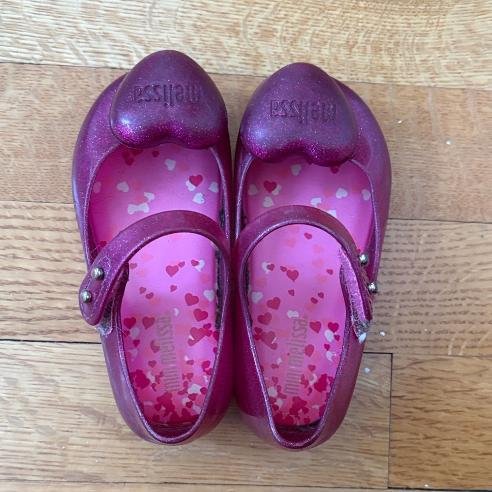 Melissa Kids Glitter Pink Sandals